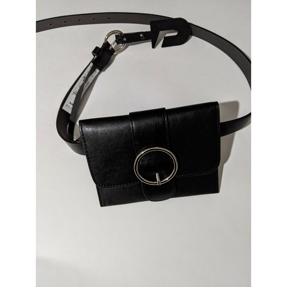 Time and Tru Ladies Black Belt with Pouch Wallet Purse Size L - Picture 4 of 5
